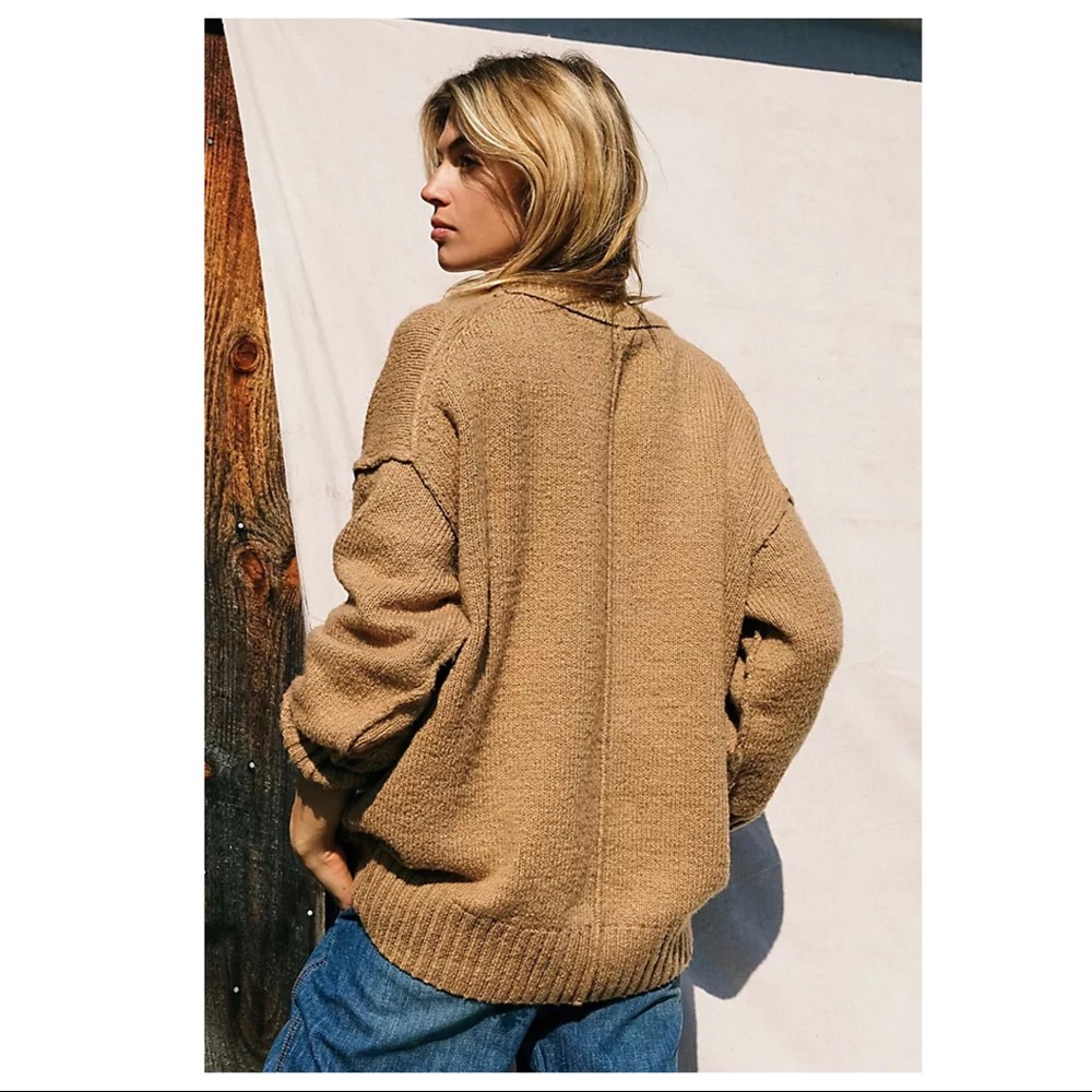 FREE PEOPLE BOHO TUNIC PULLOVER SWEATER TOP A3C - Picture 12 of 16